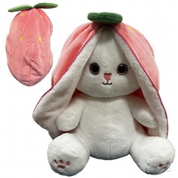 PELUCHE LAPIN FRUIT 18 CM