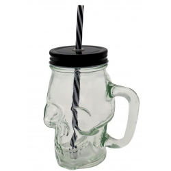 VERRE PAILLE TETE DE MORT...