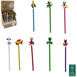 CRAYON PAPIER 23 CM ANIMAUX...