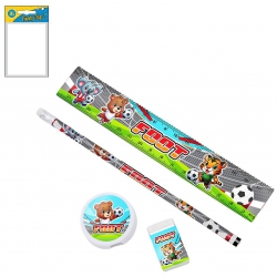 SET PAPETERIE FOOT 19 CM 4...