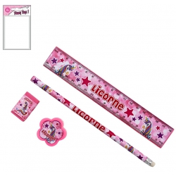 SET PAPETERIE LICORNE 19 CM...