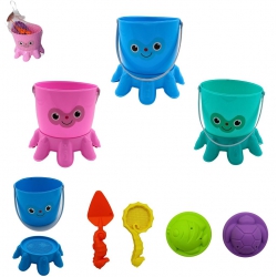 SEAU DE PLAGE POULPE 15X14...