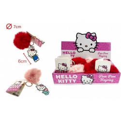 PORTE CLE POM POM HELLO KITTY
