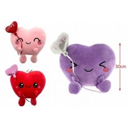 PELUCHE COEUR 30 CM 3...