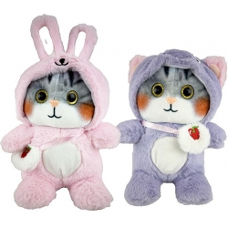 PELUCHE CHAT CAPUCHE 22 CM