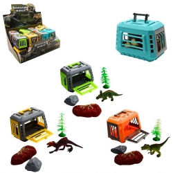 DINOSAURE AVEC CAGE 10.5 CM