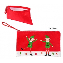 POCHETTE TISSU LUTIN 23*14 CM