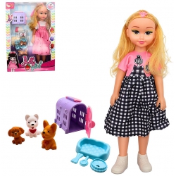 COFFRET POUPEE 32 CM ET CHIEN