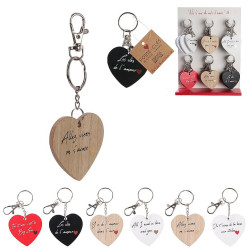 PORTE-CLES COEUR MOTS D'AMOUR