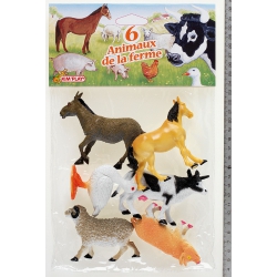 SACHET 6 ANIMAUX DE LA FERME