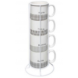 COFFRET RACK 4 MUGS M LIFE...